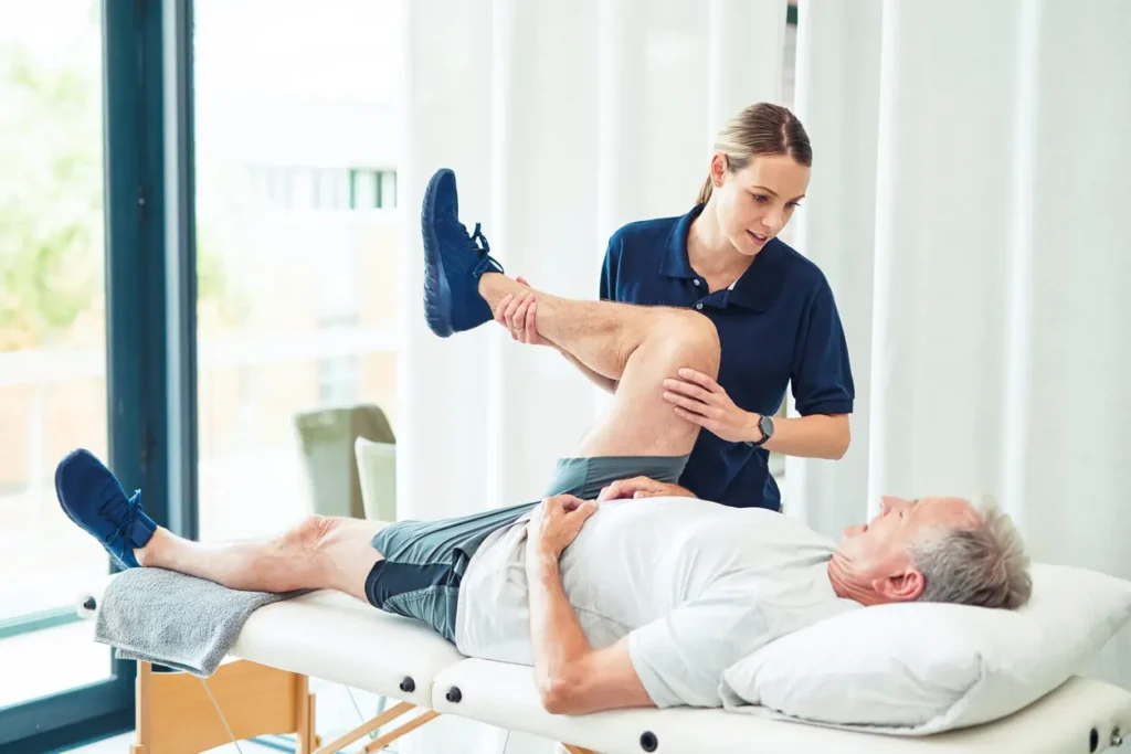 Image of a person engaged in body toning exercises, showcasing accessibility for individuals with disabilities Weybridge